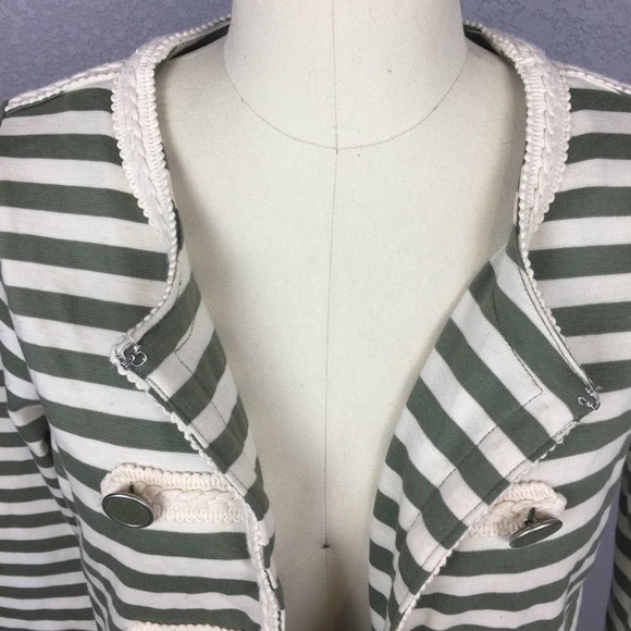 BNWT •Joseph A.• Cropped Striped Jacket - Picture 4 of 7